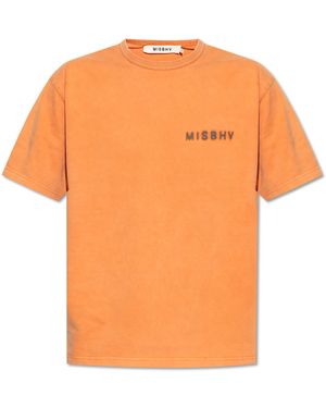 MISBHV T-shirt With Logo, - Orange