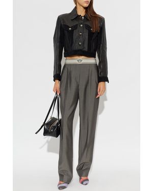 Versace Creased Pants - Black