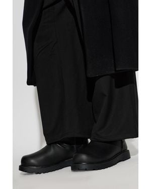 UGG X Willy Chavarria Relaxed Leather Winter Boots - Black