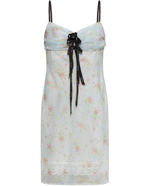 Marc Jacobs Floral Motif Dress - White