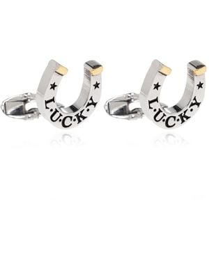 Paul Smith Cufflinks With A Horseshoe Motif - Metallic