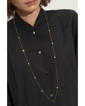 Tory Burch Necklace With Pearls - Black