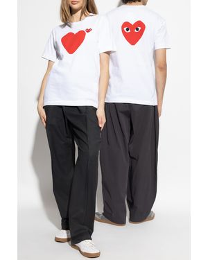 COMME DES GARÇONS PLAY T-Shirt With Logo - Black