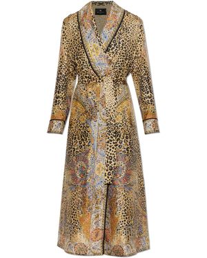 Etro Silk Coat - Natural