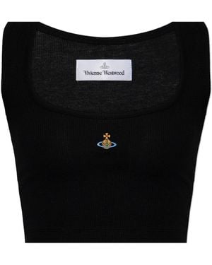 Vivienne Westwood Top With Z Logo - Black