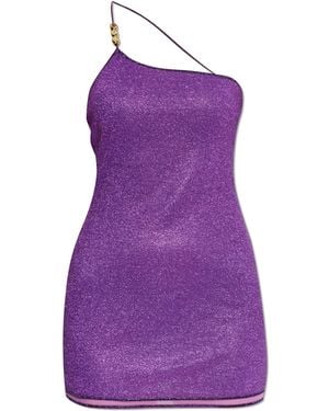 Oséree Dress Finished With Lurex Thread - Purple