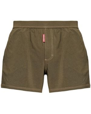 DSquared² Cotton Boxers With Logo - Green