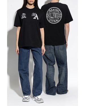 Amiri T-Shirt With Logo - Black