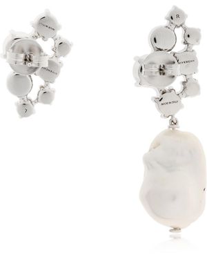 Givenchy Earrings With Shimmering Crystals - Metallic