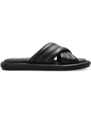 Bogner Leather Slides 'Portofino' - Black