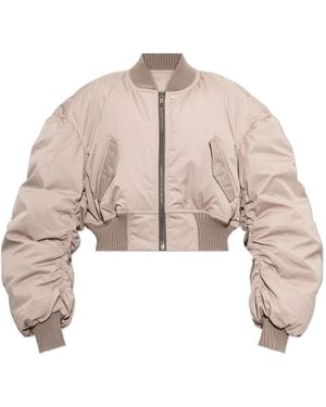 Rick Owens Down Bomber Jacket - Natural