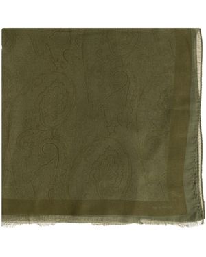 Etro Patterned Scarf - Green