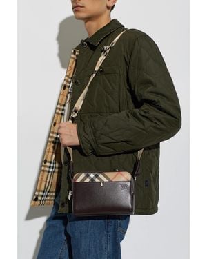 Burberry 'Pop Check' Crossbody Bag - Black