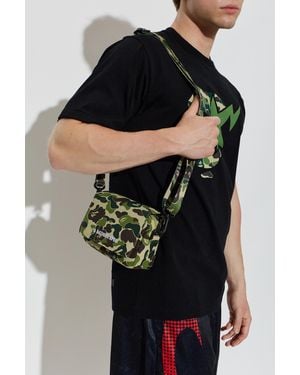 A Bathing Ape Bag With Logo - Black