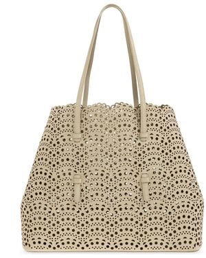 Alaïa Bag "Mina 37" - Natural