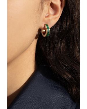 Bottega Veneta Hoop Earrings - White