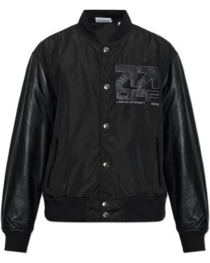 LAB C.O. OFF WHITE Ab C/O Off- 'Bomber' Jacket - Black