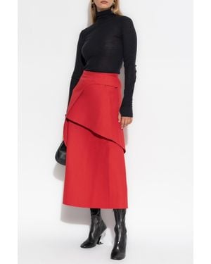 Tory Burch Asymmetrical Skirt - Red