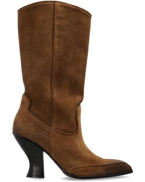 DIESEL "Heeled Boots 'D-Luffy-75-Tube' - Brown