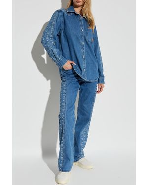 MCM Monogram Jeans - Blue
