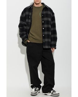 Off-White c/o Virgil Abloh Sweater With Velvet Logo - Black