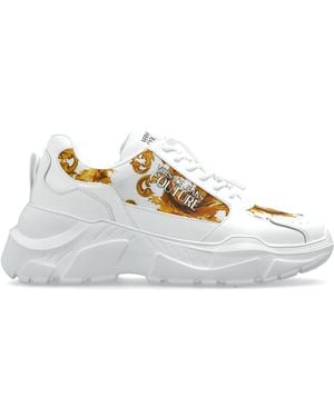 Versace Jeans Couture Sports Shoes With 'Barocco' Pattern - White