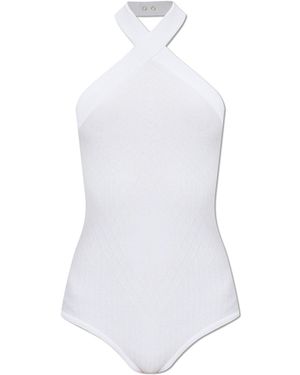 Balmain Body With Shimmering Sequins - White
