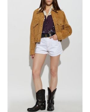 Versace Suede Jacket - Brown
