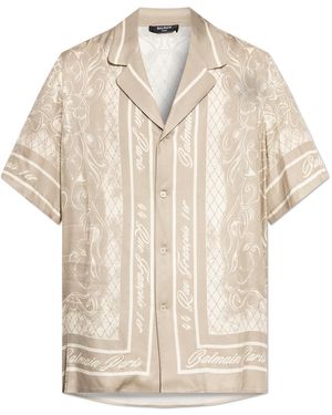 Balmain Printed Shirt - Natural