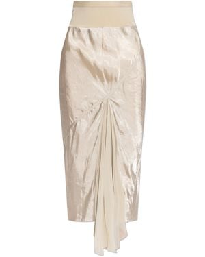 Rick Owens Asymmetrical Skirt - Natural