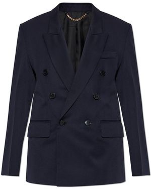 Victoria Beckham Double-Breasted Blazer - Blue