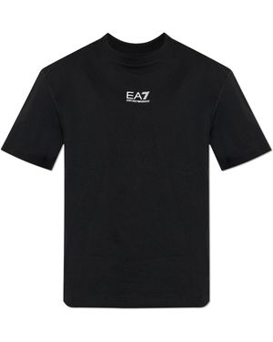EA7 T-Shirt With Print - Black