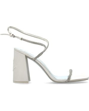 Kate Spade Heeled Sandals With Shimmering Crystals - White