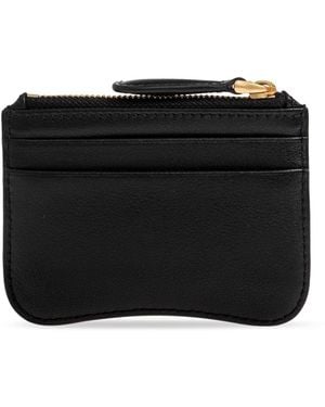 Ami Paris Leather Card Holder - Black