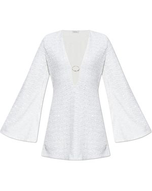 Oséree Sequin Dress - White