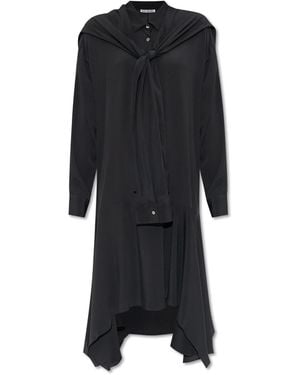 Acne Studios Dress With Collar - Black