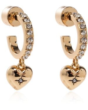 COACH Earrings With Shimmering Crystals - Metallic