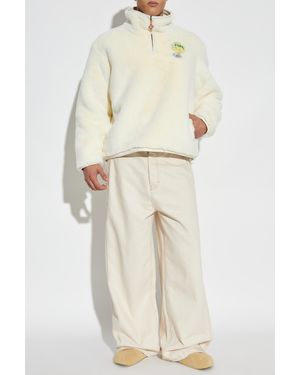 CASABLANCA Faux Fur Jacket - Natural
