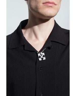 Off-White c/o Virgil Abloh Brass Necklace - Black