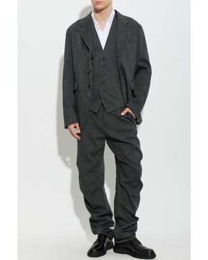 DSquared² Vest Made From Mixed Materials - Black
