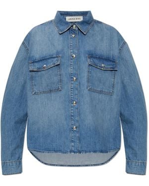 Anine Bing Paxton Denim Shirt - Blue