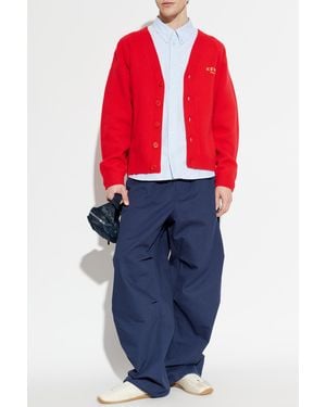 KENZO Shirt With Patch - Red