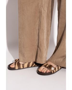 Jimmy Choo 'Fayence' Slides - Natural