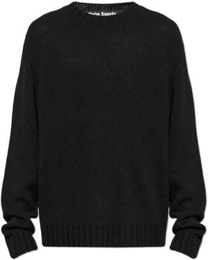 Palm Angels Crew Neck Sweater - Black