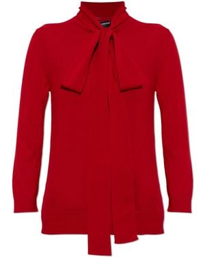 Dolce & Gabbana Wool Sweater With Long Sleeves - Red