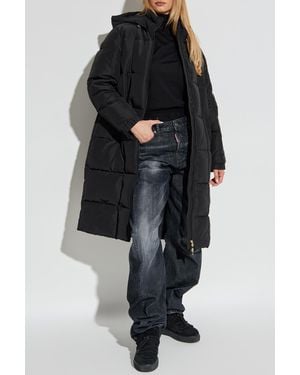 EA7 Quilted Padded Coat - Black