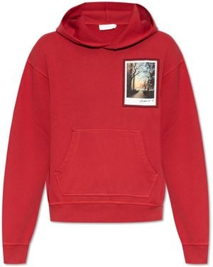 Helmut Lang Hooded Sweatshirt - Red