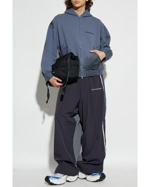 Balenciaga Sweatshirt With Logo - Blue