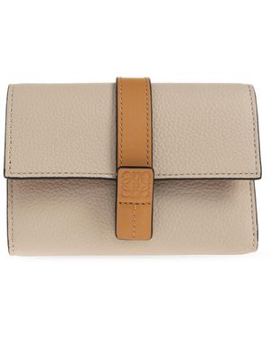 Loewe Leather Wallet - Natural