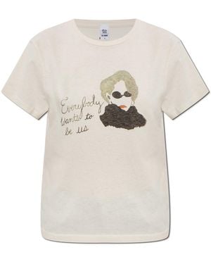 RE/DONE T-Shirt With Print - White